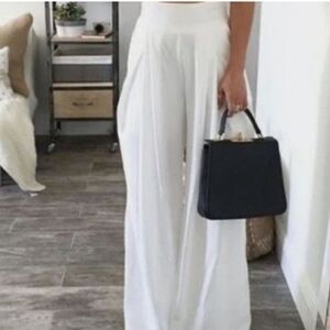 White beach pants